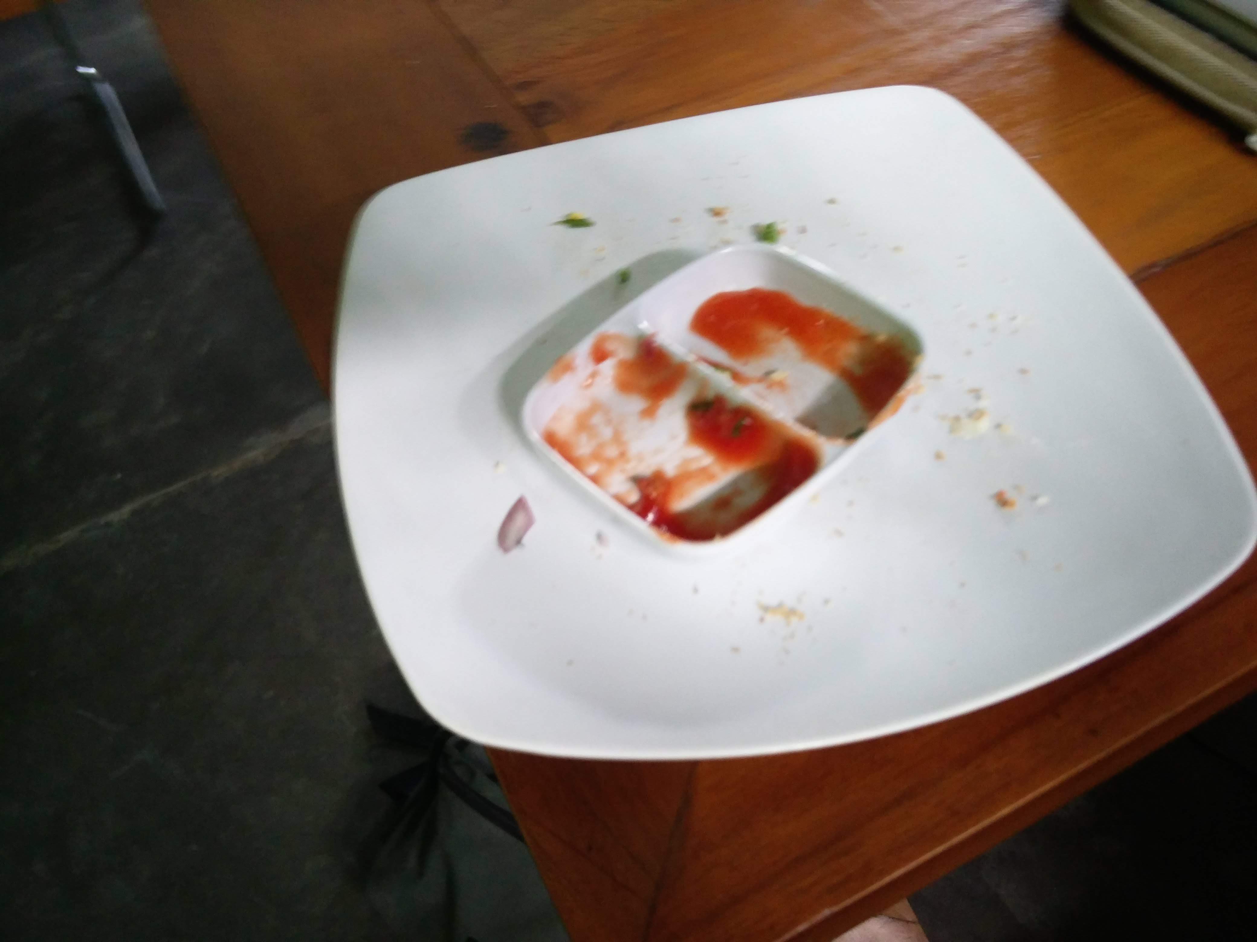 empty food plate today