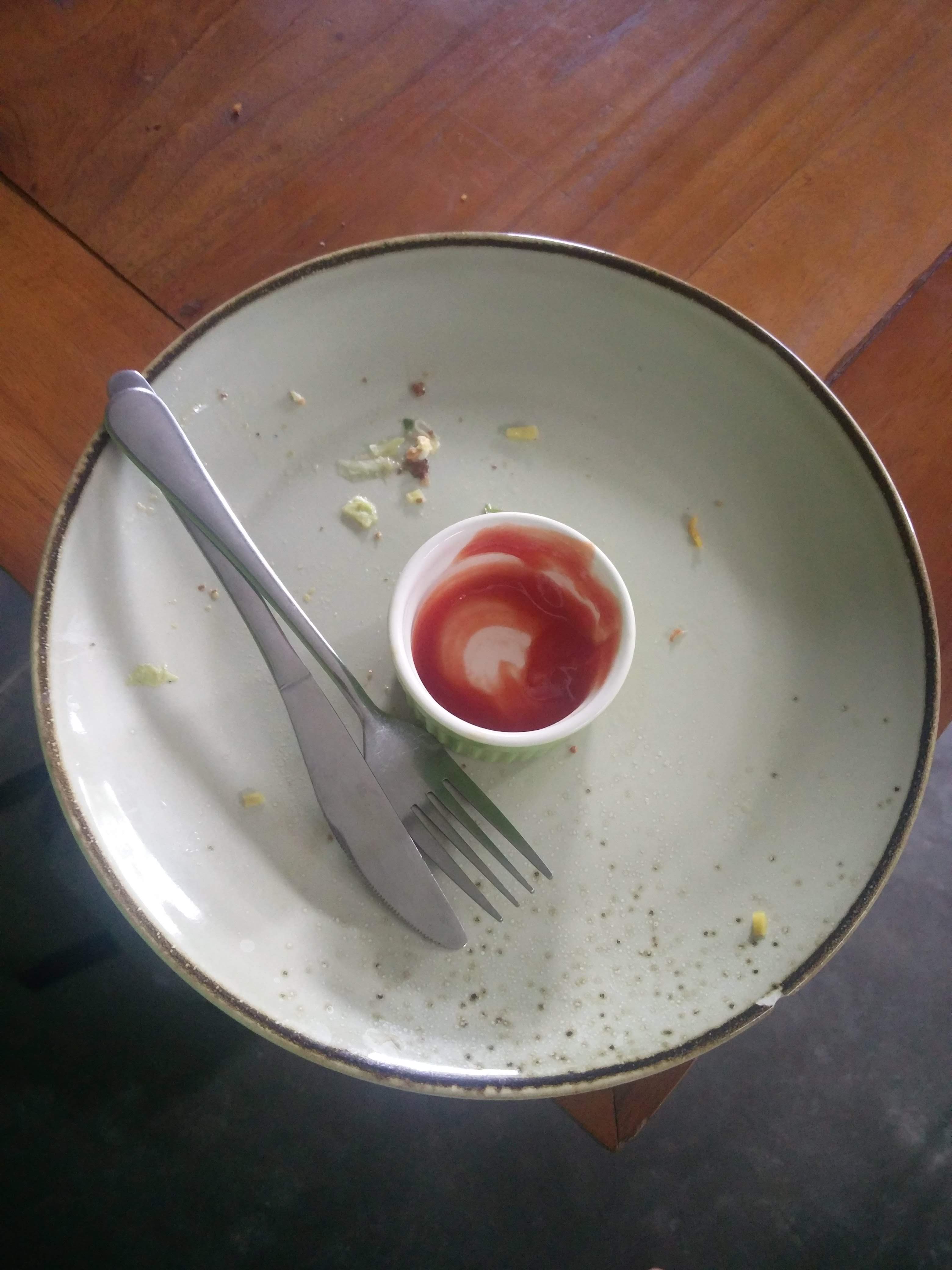 empty food plate today